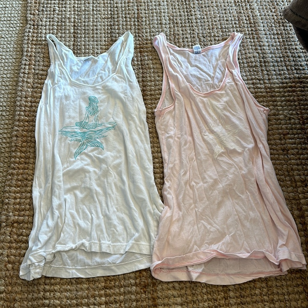 Santa Cruz Mermaid tank tops x2